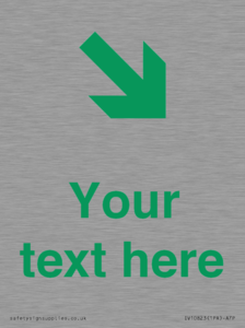 Custom Safe Condition inverse: Green Down right arrow